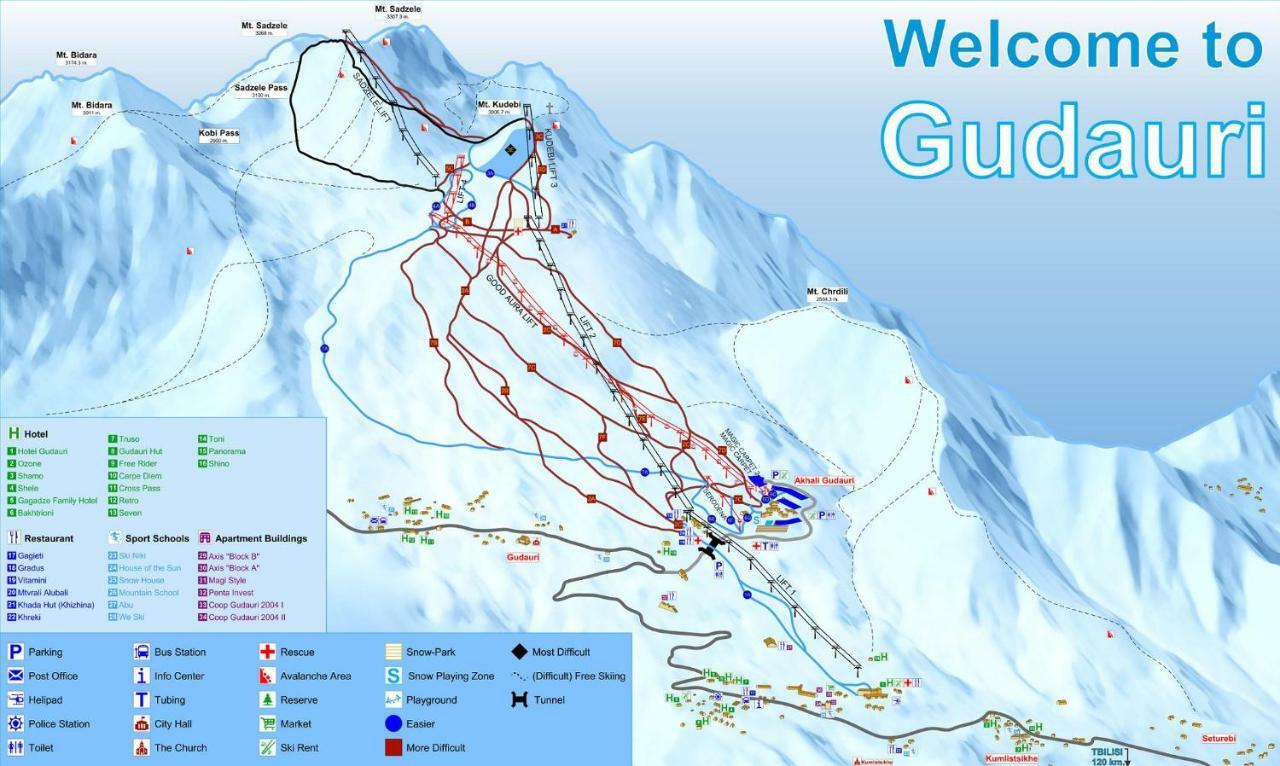 2-Room Apartment Nft Vista Gudauri 17- Near Ski Lift Bagian luar foto